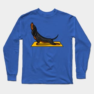 Wiener Dog Yoga Lover Pet Long Sleeve T-Shirt